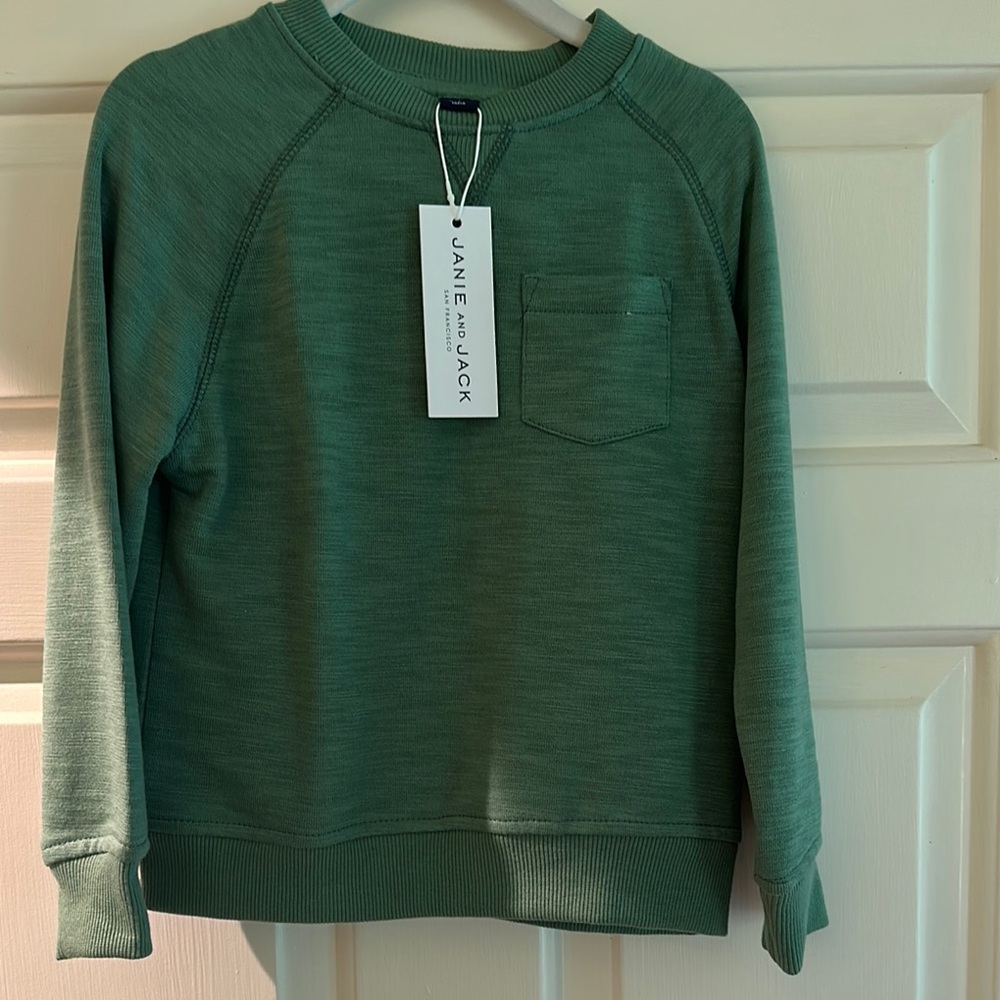 Janie and Jack Green Kids Shirt